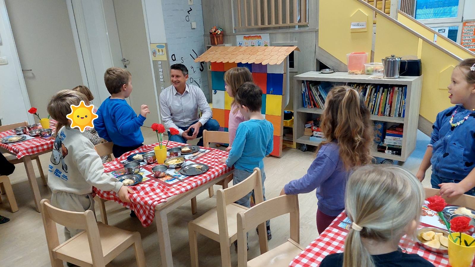 Gospod župan pozdravi in nagovori otroke